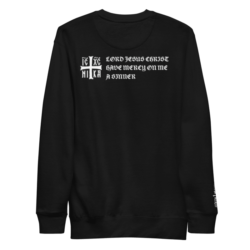 Jesus Prayer | Premium NIKA Sweatshirt | Black